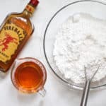 ingredients to make fireball fudge with whiskey