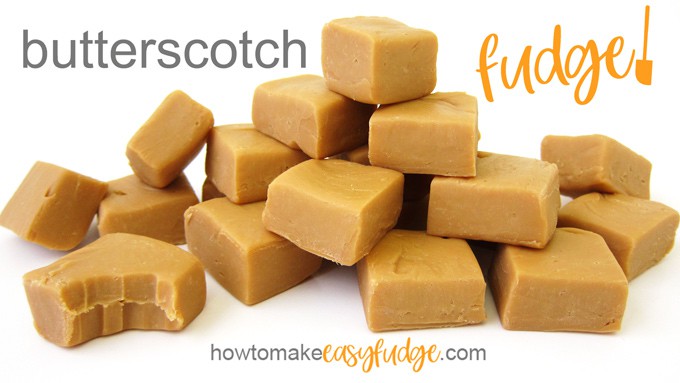 large pile of butterscotch fudge squares