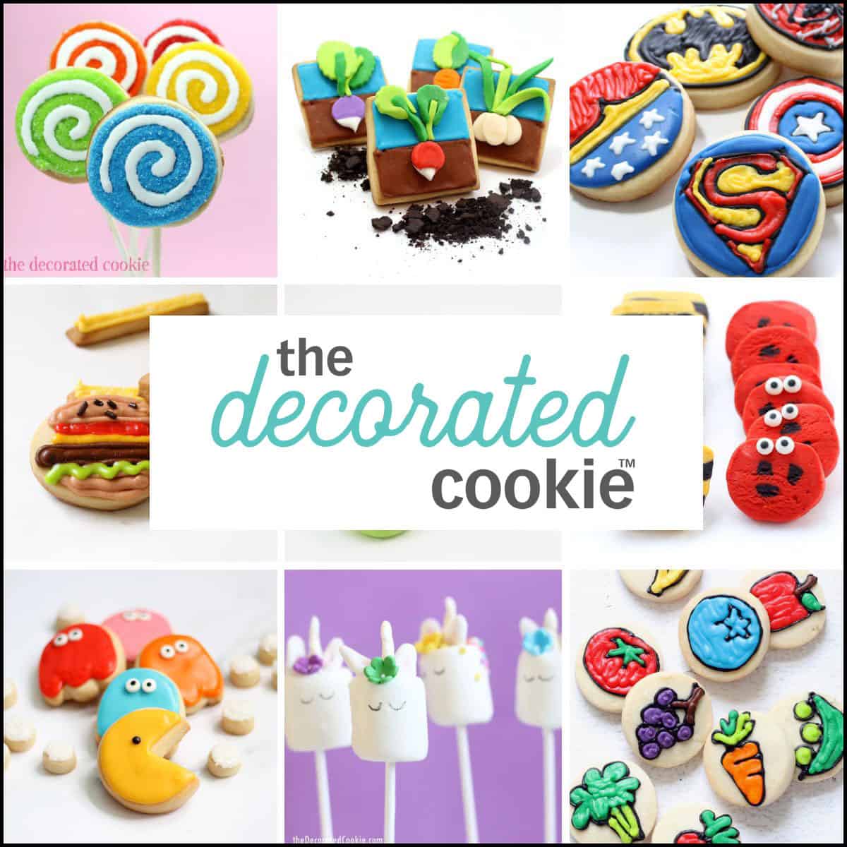 The Decorated Cookie collage of cute desserts